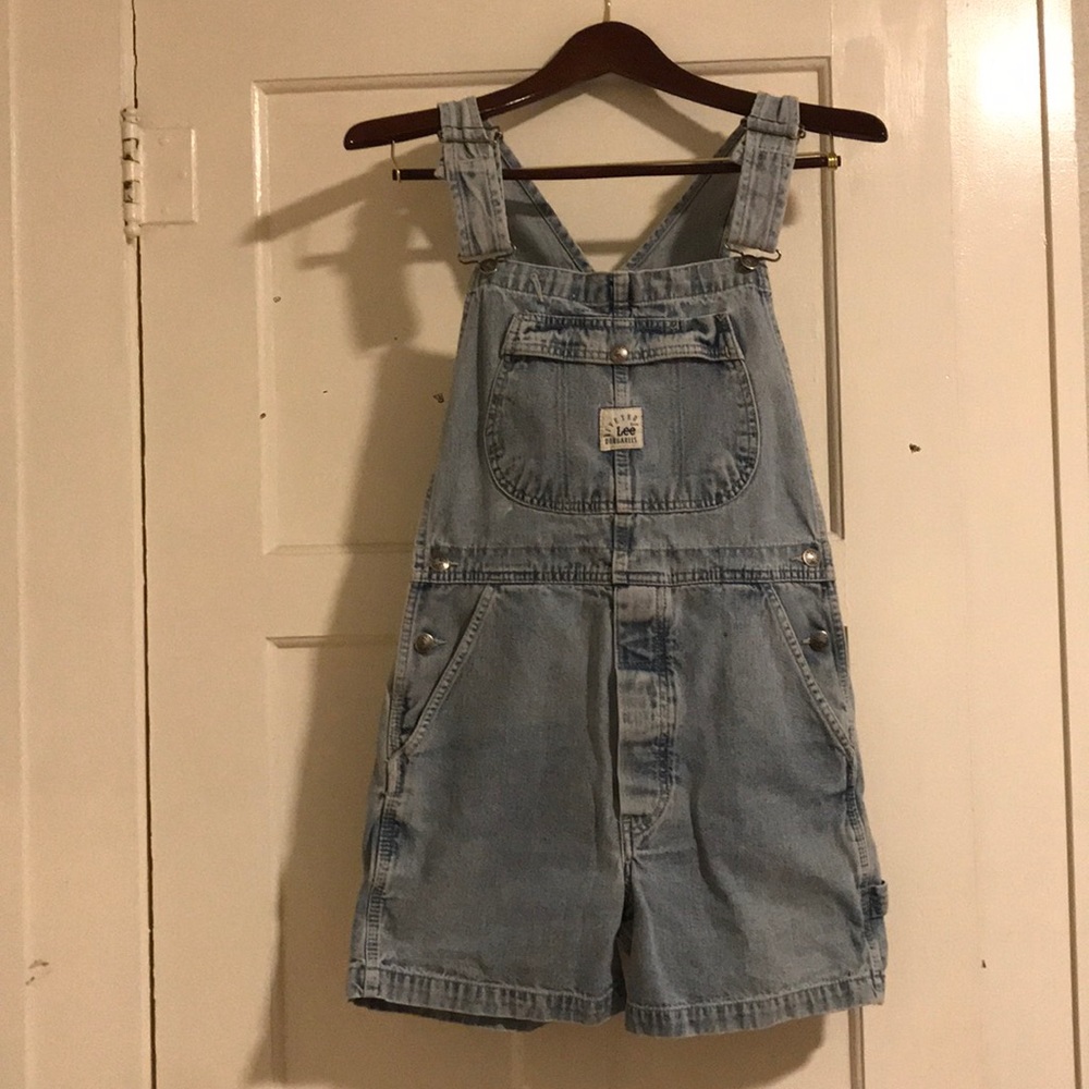 VTG Lee Dungarees Riveted Overalls Shorts